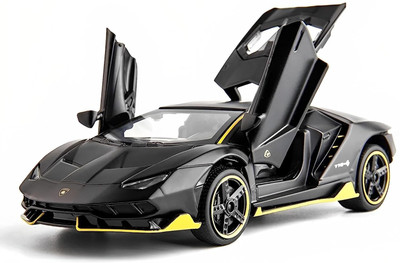 Arizuul 1:32 Lamborghini Toy Car Die-cast Metal Model Car Pull(Black, Pack of: 1)