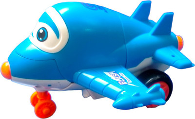 Caught Trendy Transforming Cute Aeroplane Toys Figure 2 in 1 Flying Push n Go Toy(Multicolor, Pack of: 1)