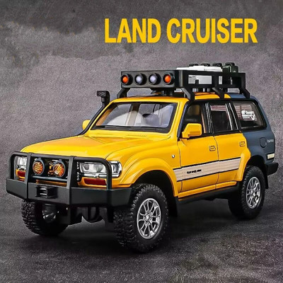 SKBD 1:24 Die-cast LC80 Toy Car For Kids Metal Car SKD(Yellow, Pack of: 1)