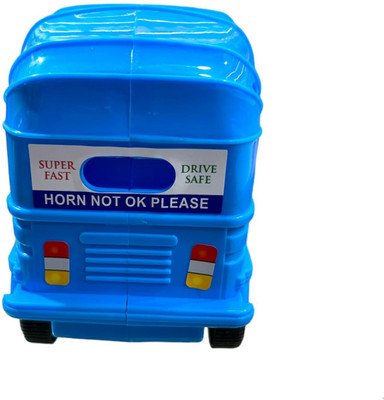 JniL Auto Rickshaw Pull Back motion excellent realistic graphics toy for kids(Blue, Pack of: 1)