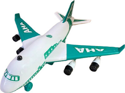 Banke Ji HINDAL Aeroplane Unbreakable Plastic Pull Back Toy for Kids Friction Powered Toy(Green)