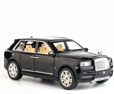 DEZICON ECOM 1:24 Scale Die Cast Rolls Royce Metal Car Toy With Light And Sound For Kid(Black, Pack of: 1)