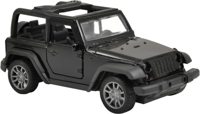 Mastiphotons Thar 1:32 Scale Pull-Back Metal Die-cast Toy Car with Openable Doors for Kids(Black)