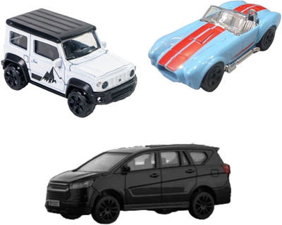 YUIOP - Die Cast Small Cars Toys - Zimmy Jeep, Innova & Kobra Cars - Durable(Multicolor, Pack of: 3)