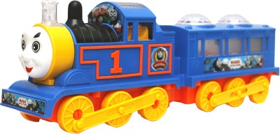 Toy DEKHO Choochoo Electric Train Toy for Kids with 3D Light and Music Battery Operated(Multicolor)