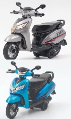 viaan world Pack of Bestiva ACTIVA Scooty Kids Toy(Grey, Blue, Pack of: 2)