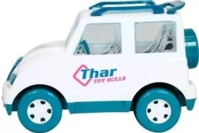Little Creation Thar Jeep Made of Non Toxic Plastic Forward & Reverse Action Jeep car for Kids(White, Pack of: 1)