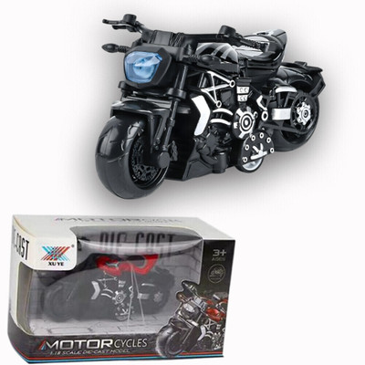 Neonx Stylish Die Cast Motorcycle Model with Push Back Wheels(Black, Pack of: 1)