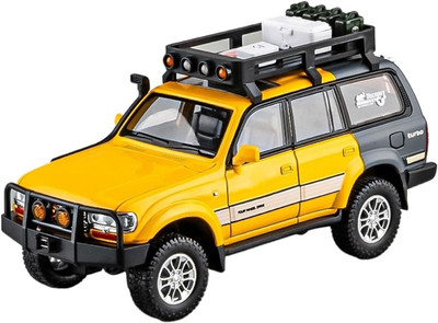 SPENOP 1:24 Die-cast Metal Model LC80(Yellow, Pack of: 1)