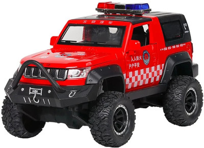 DEZICON 1:32 Scale Die-cast Metal Model Car Jeep DZE(Red, Pack of: 1)