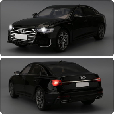 Zuuluzrs 1:24 Scale Model Audi A8 Toy Car With Sound And Light(Black, White, Silver, Pack of: 1)