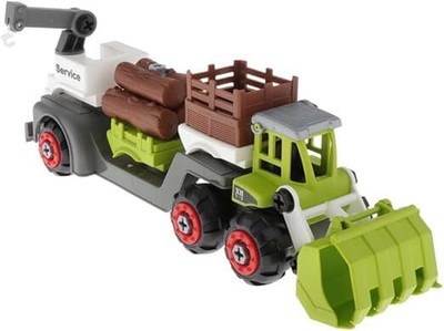 CountryLink 3in1 Farm Truck Toy for Kids Take Apart Tractor, Bulldozer&Farm Vehicle STEM Set(Multicolor, Pack of: 1)