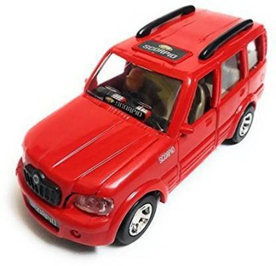 premium toyz Shinsei Pull Back Mahindra Scorpio | Opening Doors | Miniature Scaled Models(Red, Pack of: 1)