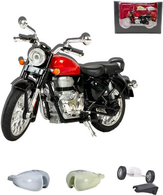 Vibrona Retro Die Cast Bike Toy with Pull Back Action and Fine Detailing(Multicolor, Pack of: 1)