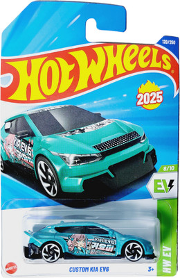 HOT WHEELS C4982 CUSTOM KEIA EV6 8/10 DIE CAST TOY CAR(Green, Pack of: 1)