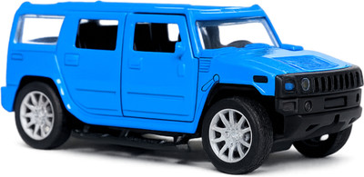 speedyz DIE CAST SUV CAR BLACK 1:32 PULLBACK OPENING DOOR(Blue)