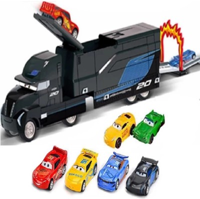 KTRS Metal Transporter play set car storage truck Pull back Cars Diecast Toy(Multicolor, Pack of: 1)