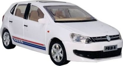 centy Plastic Made POLO-R Car With Pull Back Action, Toys For Kids(White, Pack of: 1)
