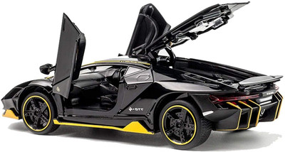 Arizuul 1:32 Lamborghini Metal Toy Car – Pull Back Action Baby Pull Toy with Wheels(Black, Pack of: 1)