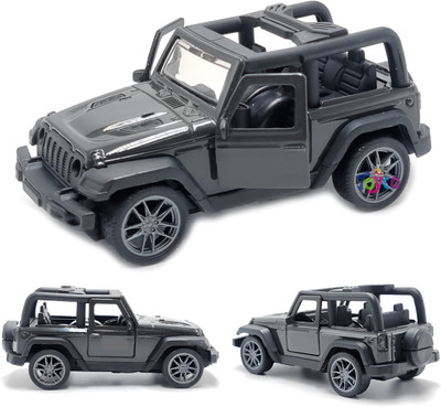 Toyco 1:43 Scale Diecast Metal Mini Open Thar Jeep Toy Car (Open Door & Pull Back)(Multicolor, Pack of: 1)