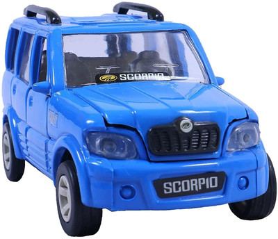 WOOGE SCORPIO CAR TOY FOR KIDS PULL BACK ACTION DOORS OPENABLE(Blue, Pack of: 1)