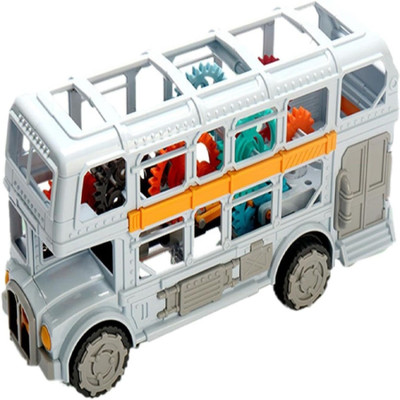 RUTSHRA Gear Double-decker Bus C80 Withe RSH(Multicolor, Pack of: 1)