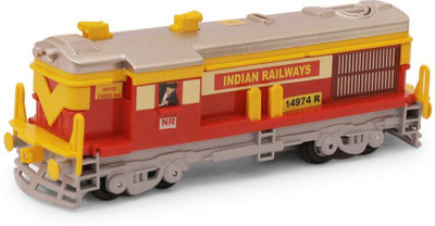 Play Haven TRAIN ENGINE DIESEL LOCOMOTIVE PULL BACK ACTION TOY (Multicolor)(Multicolor, Pack of: 1)