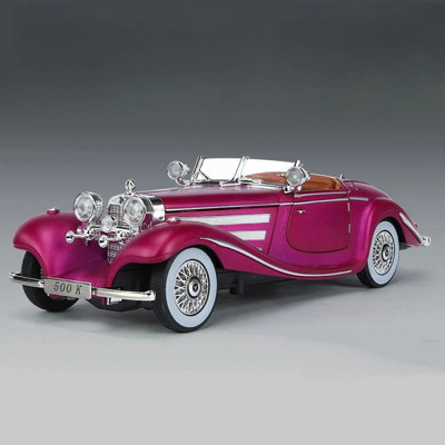 SKBD 1:24 Die-cast Vintage Toy Car Model Vintage Car SKD(Pink, Pack of: 1)