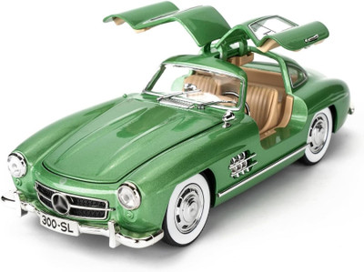 SKBD 1:24 Model Vintage Toy Car 300 SL Die-cast Car Toy SKD(Green, Pack of: 1)