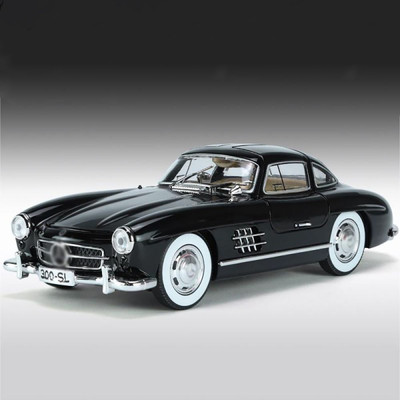 SKBD 1:24 Die-cast Metal Car Vintage Toy Car 300 SL blk SKD(Black, Pack of: 1)