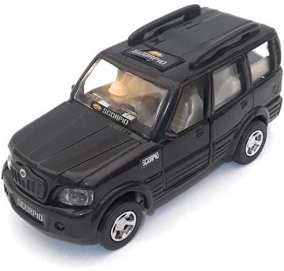 WOOGE SCORPIO CAR TOY FOR KIDS PULL BACK ACTION DOORS OPENABLE(Black, Pack of: 1)