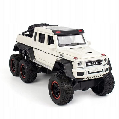 SPENOP 1:24 Scale Benz G63 6X6 Metal PullBack(White, Pack of: 1)