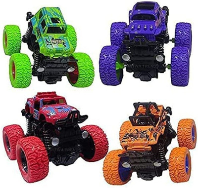SSE unbreakable mini monster truck Toy for kids girls and boys(Purple, Red, Green, Orenge)