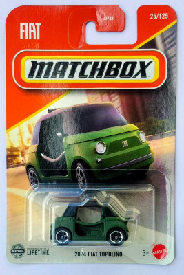 MATCHBOX 25/125 2024 FAIT TOPOLINO TOY CAR(Green, Black, Pack of: 1)
