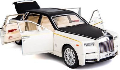 DEUSON ECOM 1:24 Scale Die cast Metal Car Diecast Model Phantom Lights Sound Car For Kid(White, Pack of: 1)