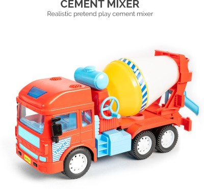 MY FIRST WHEELS Friction Powered Realistic Cement Mixer Toy(Multicolor, Pack of: 1)