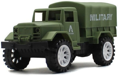 neoinsta shopping Friction Powered Plastic military|army|battlefield truck Green with rear cover(Green, Pack of: 1)