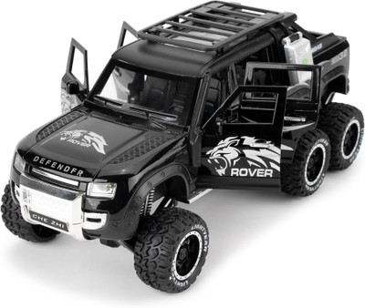 RUTSHRA Die-cast Toy Car 6x6 Wheel Metal Car RSH(Black, Pack of: 1)