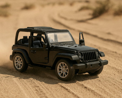 Sipperly SUV 1:32 Scale Die-Cast Thar Jeep Toy Car for Kids (Pull-Back, Open Doors)(Black, Pack of: 1)