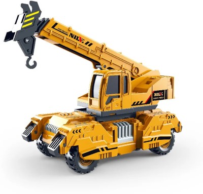 DEUSON ECOM Unbreakable Truck Crane Excavator Bulldozer Construction Toy For 2 Year Boy Girl(Yellow, Pack of: 1)