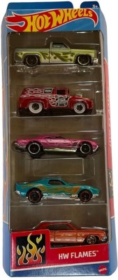 HOT WHEELS HotWheels Car 2024 HW Flames Pack of 5(Multicolor, Pack of: 5)