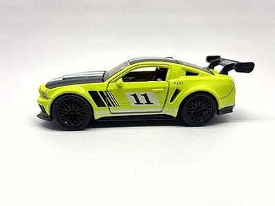 Meesaj Metal Sports Car 1:32 Scale – Realistic Die-Cast Model with Pull back Function(Black, Yellow, Pack of: 1)