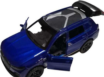 chakrika Diecast Metal Pull Back Vehicle| 1:32 Scale3 Doors Openable Blue(Blue)