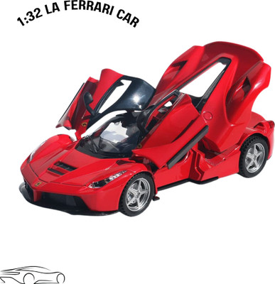 Arizuul 1:32 LaFerrari Metal Car Toy Diecast Pull Back Sports Car for Kids (Multicolor)(Black, Yellow, Red, Pack of: 1)