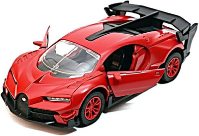 ASTARXRO Metal DieCast Bugatti Toy Car 1:32 Scale Pull Back with Openable Door(Pack of-1)(Red, Pack of: 1)