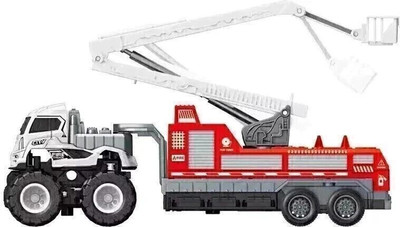 N2J2 SHOP Die Cast Alloy Fire Rescue Crane Toys with Rotating Ladder Truck For Kids Gift(Multicolor, Pack of: 1)