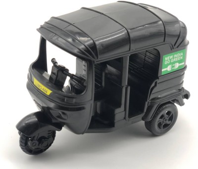 nilkanth Pull Back Auto Rickshaw Toy for Kids (1pcs) (Multicolor)(Multicolor, Pack of: 1)