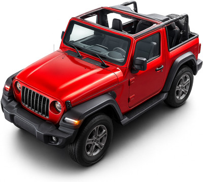B2TOYS 1:32 Scale Die-cast Metal SUV Open Thar Car Toy for Kids (Open Door & Pull Back)(Red, Pack of: 1)