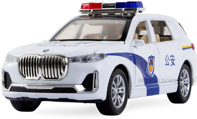 DARVICE 1:32 Diecast Metal Model Car Police Toy Car For Kid Sound and Light(White, Pack of: 1)