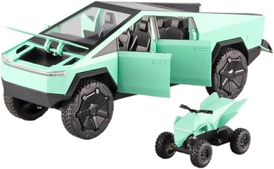 DIANOR 1:32 Tesla Cyber truck Metal Diecast Alloy Pull Back light & music(Assorted Color, Pack of: 1)